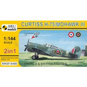 MARK I. Models 1:144 Curtiss H-75/Mohawk Mk.III 'French & British Fighter' (2in1)
