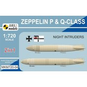 MARK I. Models 1:720 Zeppelin P & Q-Class 'Night Intruders' (2v1)