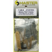 1:24 Hispano Mk II 20mm cannon - 4pcs. /AFX