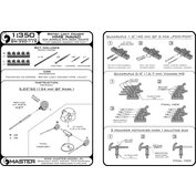 1:350 HMS Naiad armament barrels, 26 pcs. /TRM