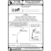 1:16 Width indicators for German vehicles - SHORT