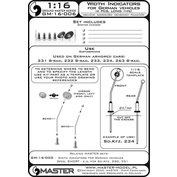 1:16 Width indicators for German vehicles - LONG