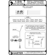 1:35 Width indicators for German vehicles (4 pcs.)