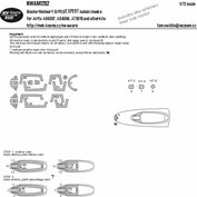 1:72 Meteor F.8/FR.9 EXPERT kabuki masks /AFX