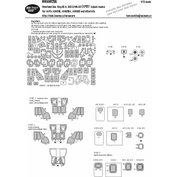 1:72 Westand Sea King HC.4 HAR.3/Mk.43 EXPERT kabuki masks /AFX