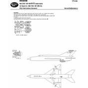 1:72 MiG-21 BIS / MF / MFN BASIC kabukli masks /EDU