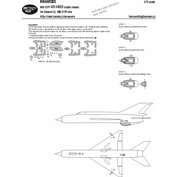 1:72 MiG-21 PF ADVANCED kabuki masks /EDU