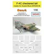 1:48 F-4C checkered tail masks for Zoukei-Mura SWS48-06