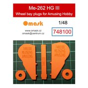 1:48 Me 262 HG III wheel bay plugs (for Amusing Hobby)