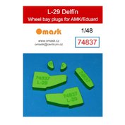 1:48 L-29 Delfín wheel bay plugs (for AMK/Eduard)