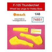 1:48 F-105 Thunderchief wheel bay plugs (for Hobby Boss)