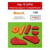 1:48 Mig-19 S/PM wheel bay plugs (for Trumpeter/Eduard)