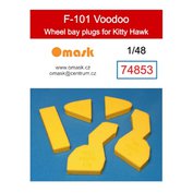 1:48 F-101 Voodoo wheel bay plugs (for Kitty Hawk)