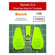 1:48 Wyvern S.4 wheel bay plugs (for Trumpeter)