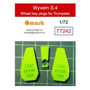 1:72 Wyvern S.4 wheel bay plugs (for Trumpeter)