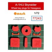 1:72 A-1H/J Skyraider wheel bay plugs (for Hasegawa/Hobby 2000)