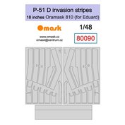 1:48 P-51 D invasion stripes 18 inches - Oramask /EDU