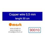 Copper wire 0,5 mm (délka 50 cm) - Měděný drát