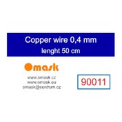 Copper wire 0,4 mm (délka 50 cm) - Měděný drát