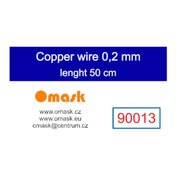 Copper wire 0,2 mm (délka 50 cm) - Měděný drát