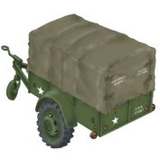 Planet models-Military Vehicle 1:72 WWII US Cargo Trailer "Ben Hur"
