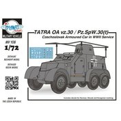 Planet models-Military Vehicle 1:72 Tatra OA vz.30/Pz.SpW.30(t) Czechoslovak Armoured Car in WWII Service