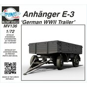 Planet models-Military Vehicle 1:72 Anhänger E-3 ‘German WWII Trailer’