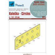 Kolečka 3 – 3,9 mm (šablona z ohebného materiálu)