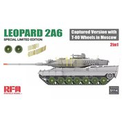 Rye-Field models 1:35 Leopard 2A6 Captured Version with T-80 Wheels in Moscow (2in1 Limited Edition)