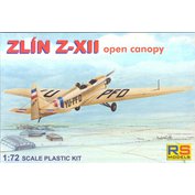 RS models 1:72 Zlín Z-XII open canopy