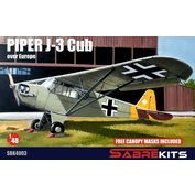 Sabre Kits 1:48 Piper J-3 Cub over Europe