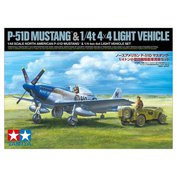 Tamiya 1:48 P-51D & 4x4 light vehicle