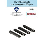 1:48 Hs 129 Exhausts (For Hasegawa/Hobby 2000)