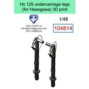 1:48 Hs 129 undercarriage legs (For Hasegawa/Hobby 2000)