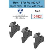 1:48 Revi 16 for Fw 190 A/F clear (3 pcs)