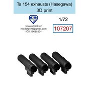 1:72 Ta 154 exhausts (Hasegawa)
