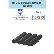 1:72 He 219 exhausts (Dragon)