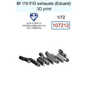 1:72 Bf 110 F/G exhaust (Eduard)