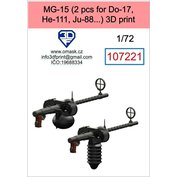 1:72 MG-15 (2 pcs for Do-17, He-111, Ju-88...)