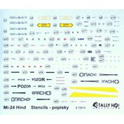 1:72 Mi-24 Stencils CZ