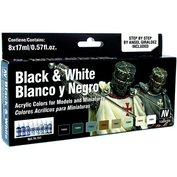 Vallejo 70151 Black & White by Angel Giraldez (8 barev)