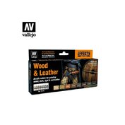 Vallejo 70182 Wood & Leather By Angel Giraldez (8 barev)