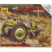 Zvezda 1:72 Sovie 76-mm Infantry Gun with Crew